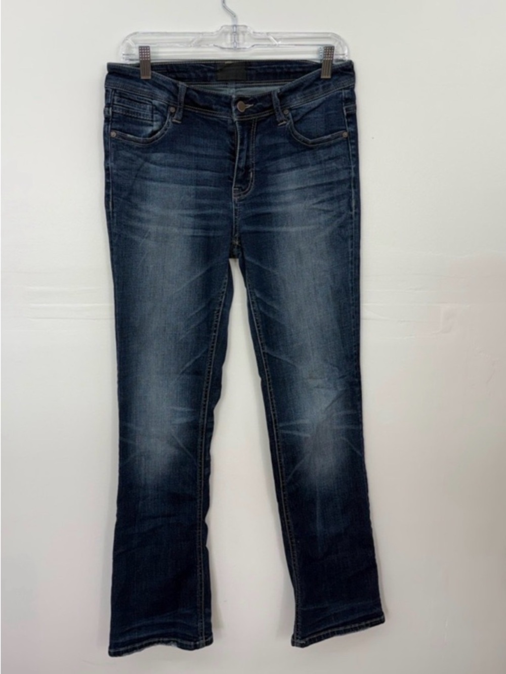 Buckle Black Dark Blue Boot Cut Jeans Z24